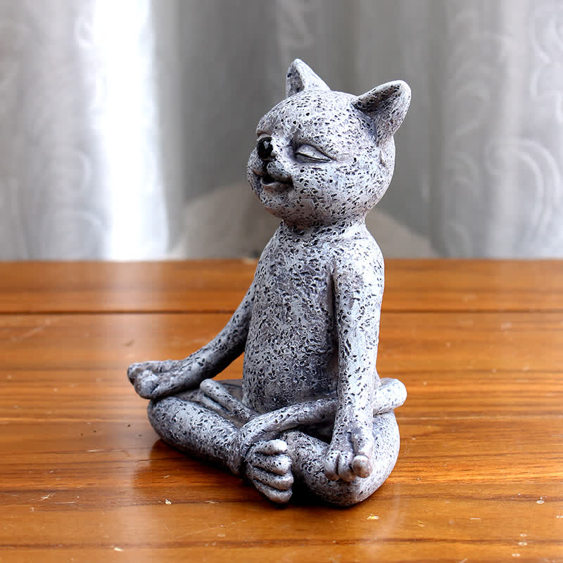 Buddha Stones Meditating Zen Dog Cat Frog Decoration - image 7