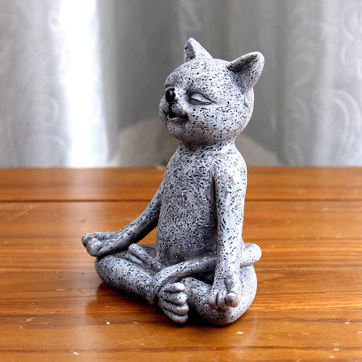 Buddha Stones Meditating Zen Dog Cat Frog Decoration - image 7
