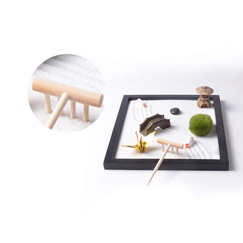 Buddha Stones Koi Fish Small Bridge Grass Landscape Peace Meditation Zen Garden Decoration - image 7