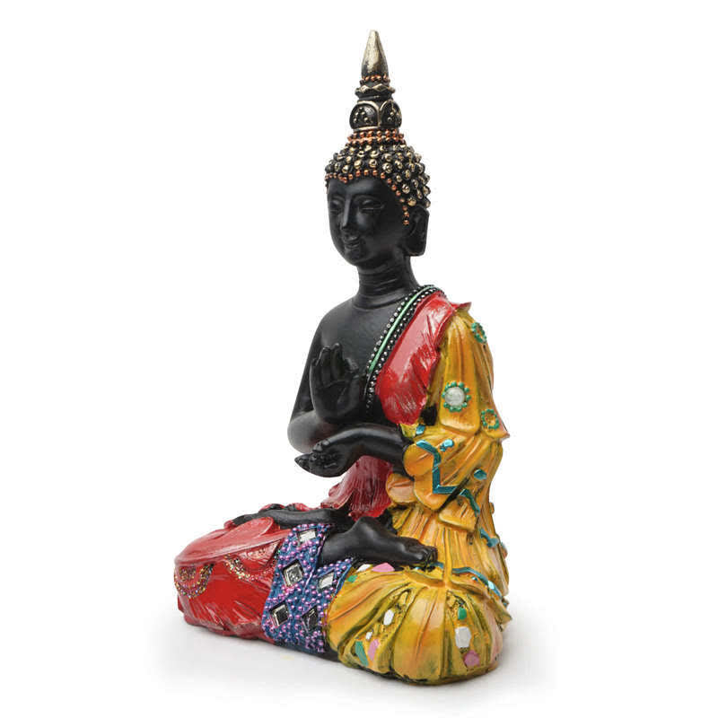 Buddha Stones Thai Buddha Serenity Resin Statue Decoration - image 6