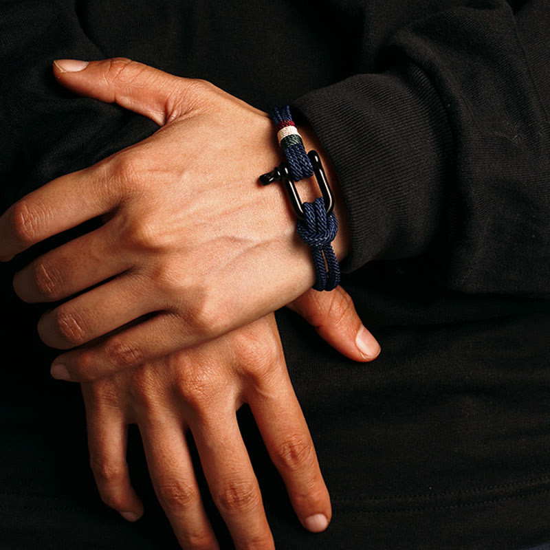 Buddha Stones Simple Design Luck Stainless Steel Buckle Bracelet - image 6