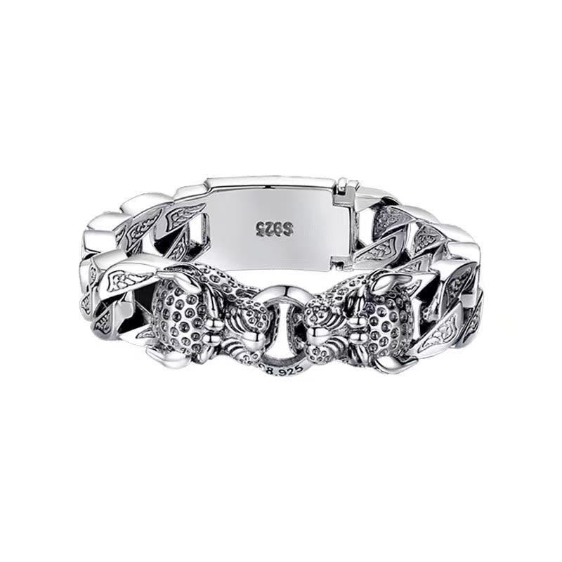 Buddha Stones Leopard Pattern Healing Balance Chain Bracelet - image 3