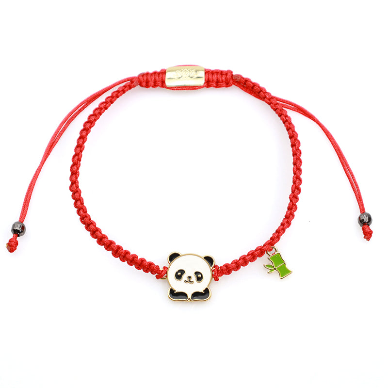 Buddha Stones Tibetan Handmade Panda Bamboo Lucky Red String Bracelet - image 5