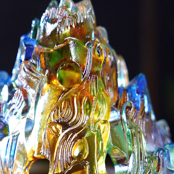 Liuli Crystal Mountain Healing Meditation Incense Burner - image 7