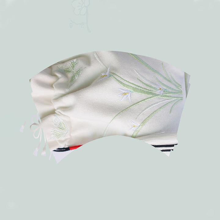 Buddha Stones Handmade Embroidered Flowers Canvas Tote Shoulder Bag Handbag - image 11