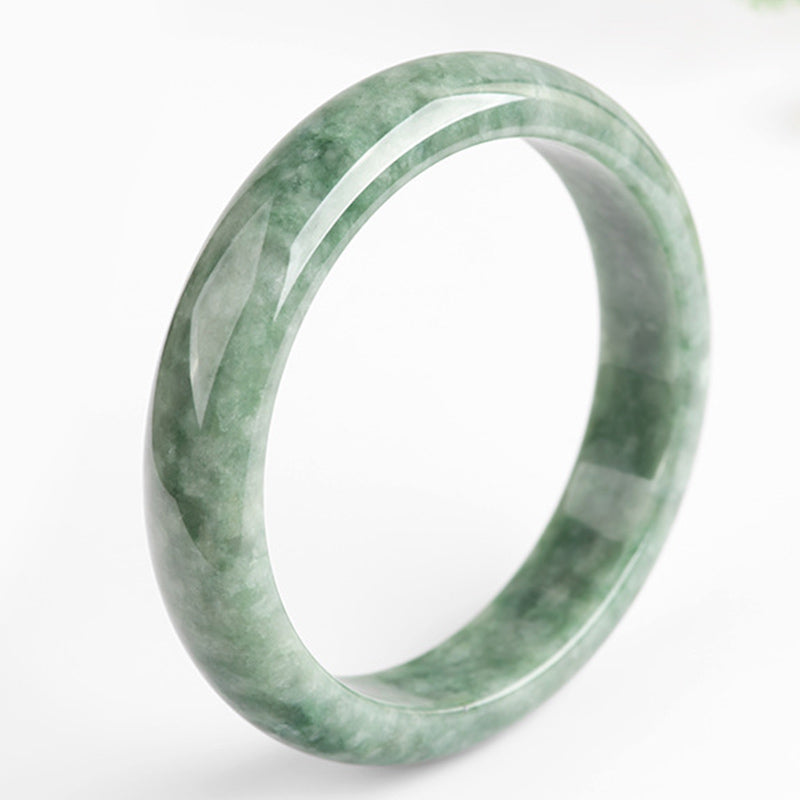 Buddha Stones Natural Jade Luck Wealth Bangle Bracelet - image 4