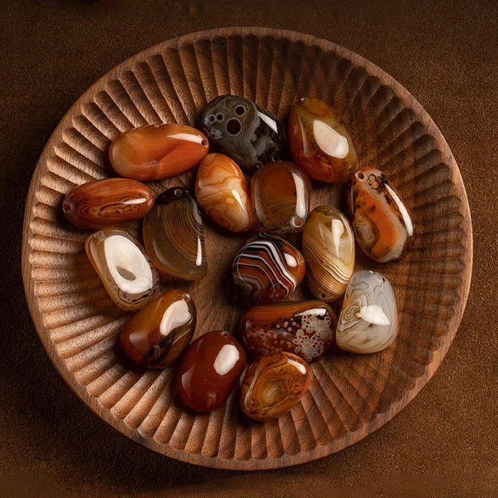 Buddha Stones Random Sardonyx Stone Positive Key Chain - image 4