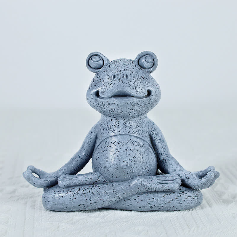 Buddha Stones Meditating Zen Dog Cat Frog Decoration - image 11