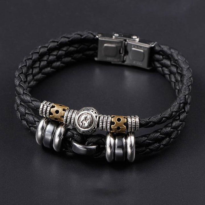 Buddha Stones 12 Constellations of the Zodiac Hematite Protection Bracelet - image 11
