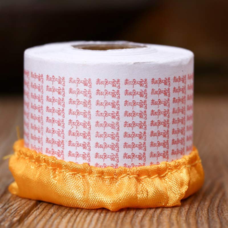 Tibetan Prayer Wheel Six True Words Copper Meditation Decoration - image 6