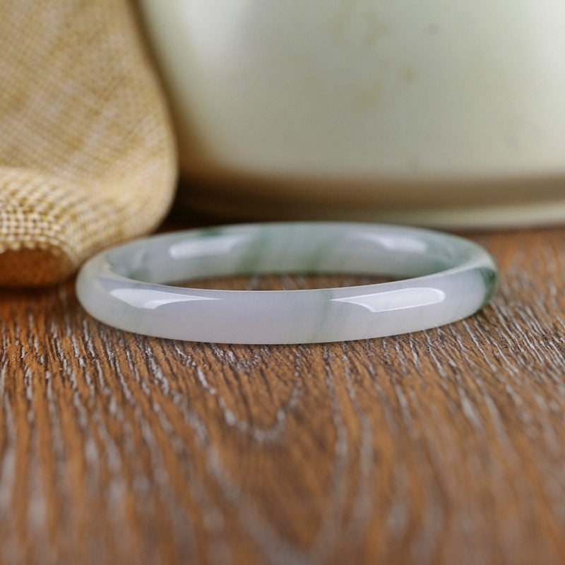 Buddha Stones Natural Jade Abundance Protection Bracelet Bangle - image 3