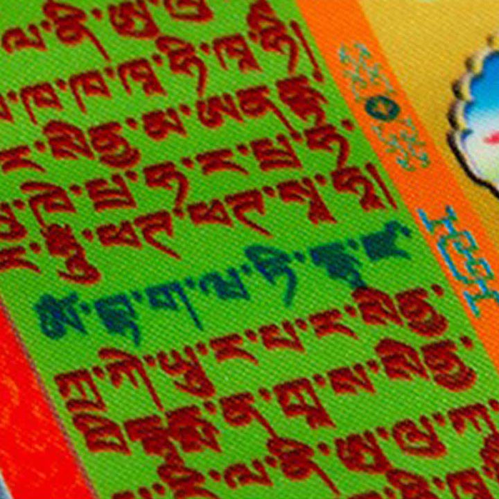 Buddha Stones Tibetan 10 Colors Windhorse Buddha Healing Auspicious Outdoor Prayer Flag - image 8