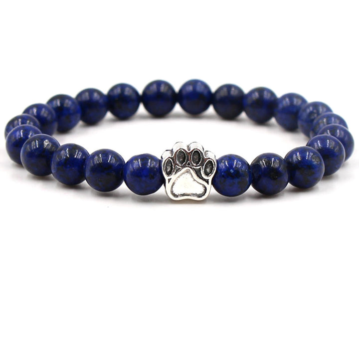 Indian Agate Green Agate Dog Paw Positive Calm Bracelet - Lazurite (Balance ♥ Serenity) - image 6
