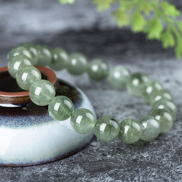 Buddha Stones Natural Green Crystal Blessing Wealth Bracelet - image 6