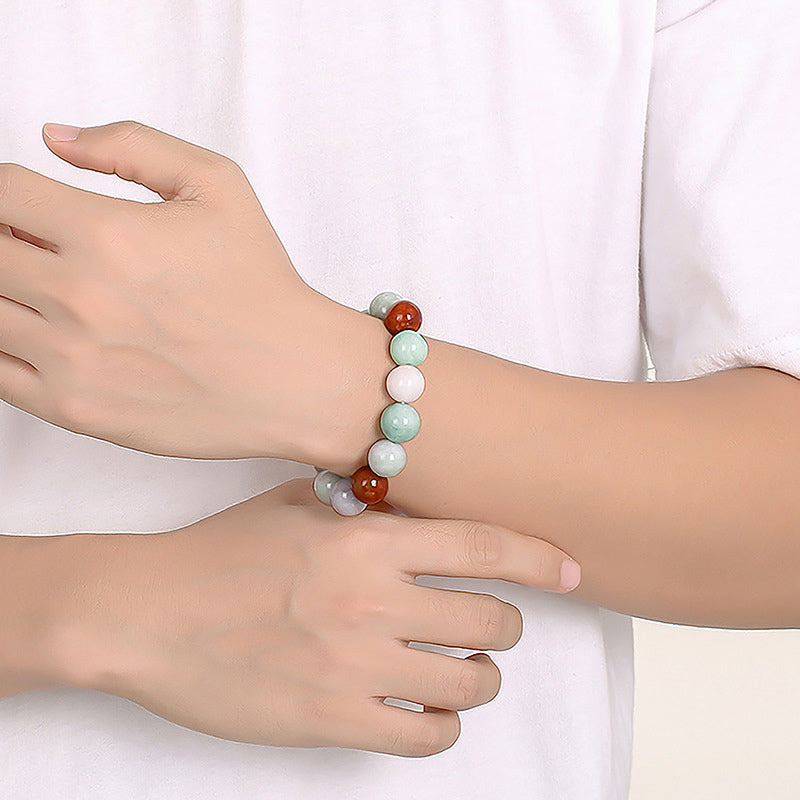 Buddha Stones Natural Jade Healing Protection Bracelet - image 3