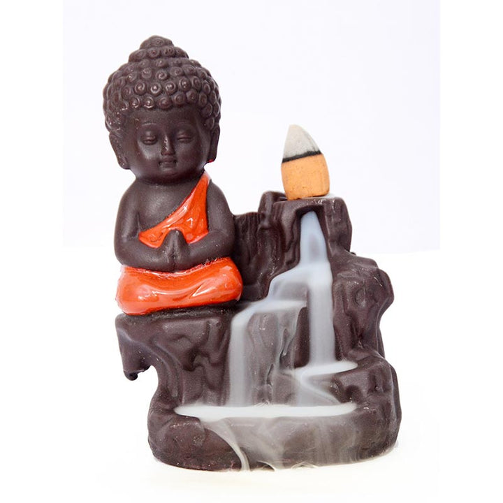 Buddha Stones  Backflow Smoke Fountain Ceramic Blessing Incense Burner Decoration - image 6