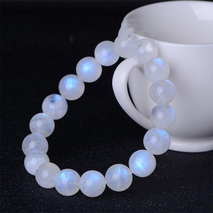 Buddha Stones Natural Moonstone Prosperity Bracelet - image 1