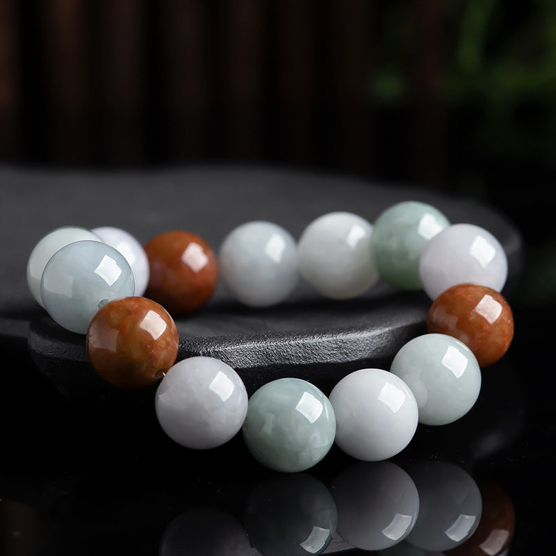 Buddha Stones Natural Jade Healing Protection Bracelet - image 4