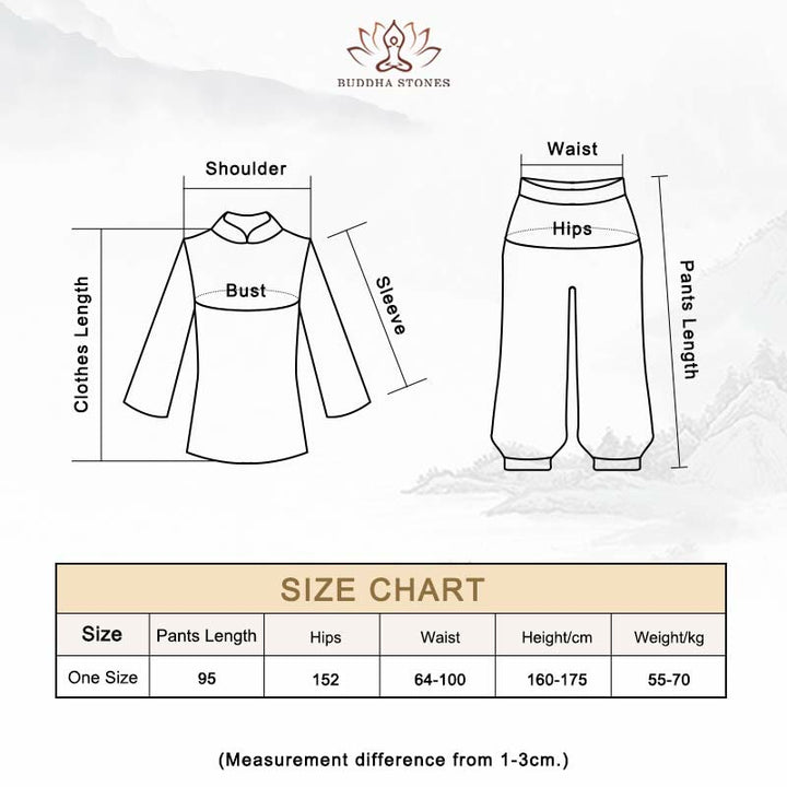 Buddha Stones Simple White Beige Pattern Meditation Spiritual Zen Practice Yoga Clothing Women's Clothes - image 16