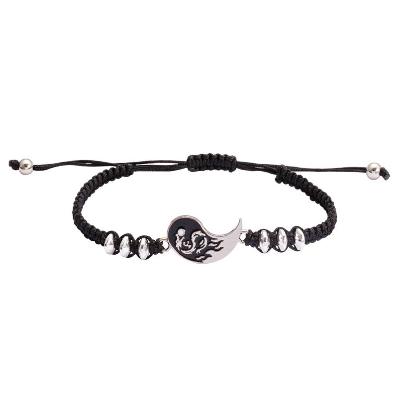 Buddha Stones 2pcs Yin Yang Dragon Couple Bracelet - image 1