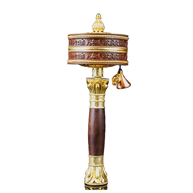 Buddha Stones Tibetan Prayer Wheel Six True Words Copper Balance Decoration - image 11