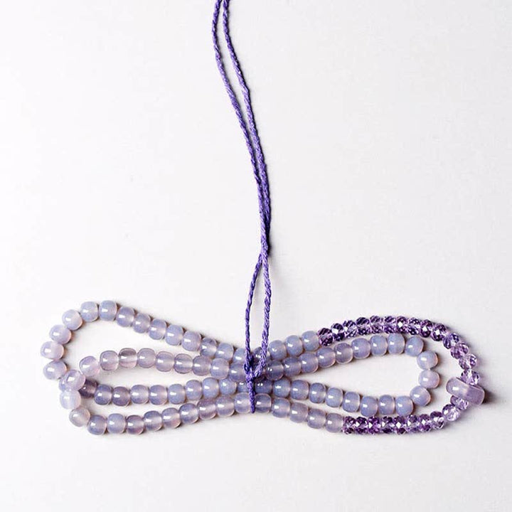 Buddha Stones Natural Amethyst Crystal Meditation Healing Bracelet - image 3