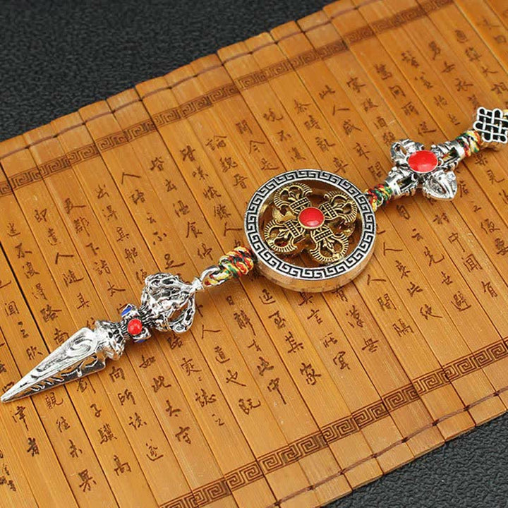 Tibet Om Mani Padme Hum Vajra Dorje Spiritual Car Hanging Decoration - image 7