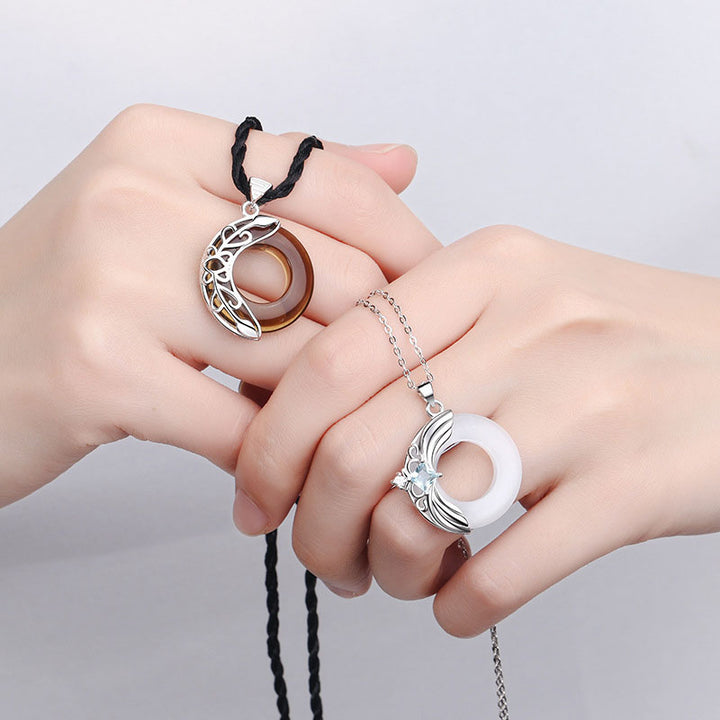 Love Wings Copper Luck Healing Necklace Pendant - image 1