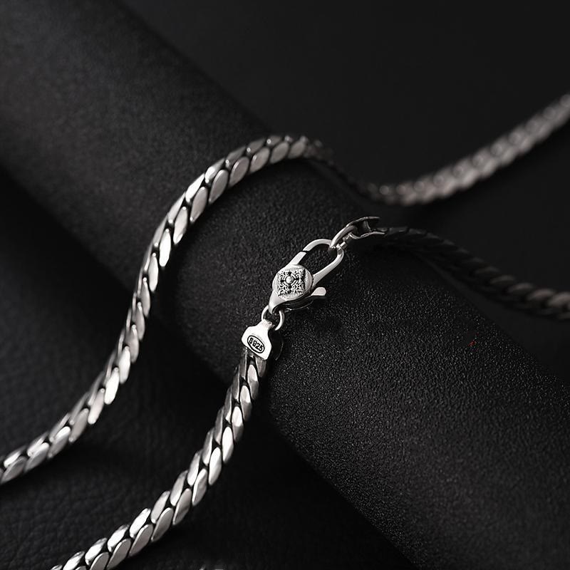 Buddha Stones Double Dorje Vajra Strength Punk Copper Chain Bracelet Necklace - image 15