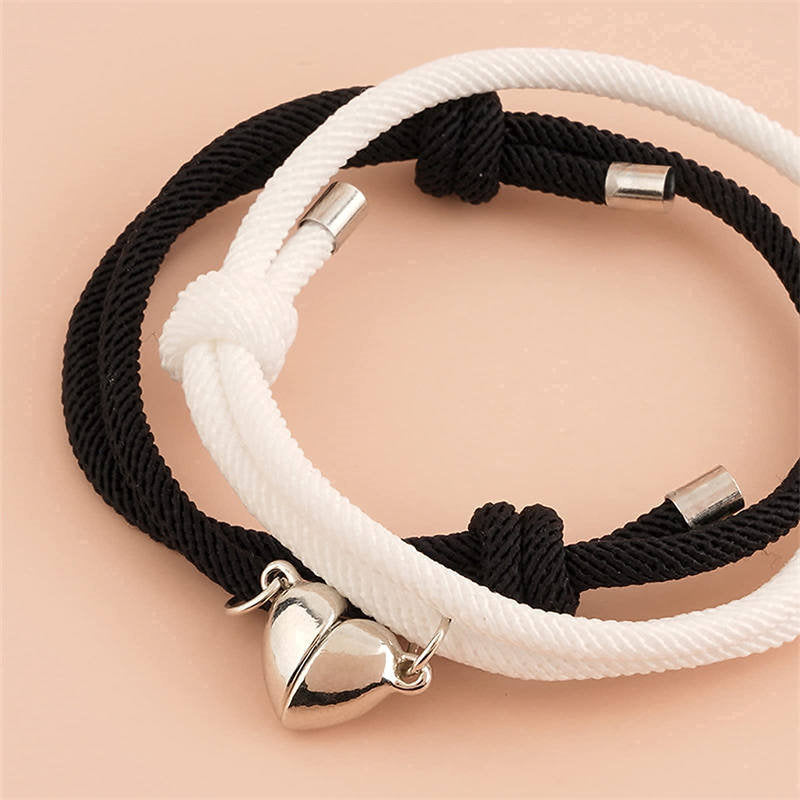 2Pcs Love Magnetic Couple String Strength Bracelet - image 4