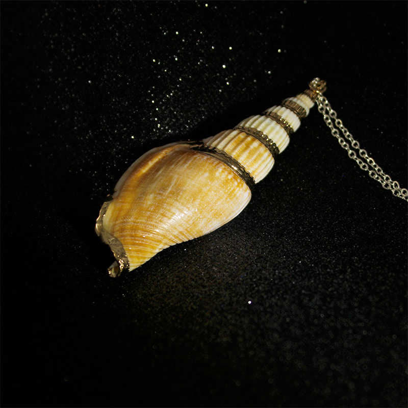 Natural Shankha Conch Shell Seashell Lucky Necklace Pendant - image 7