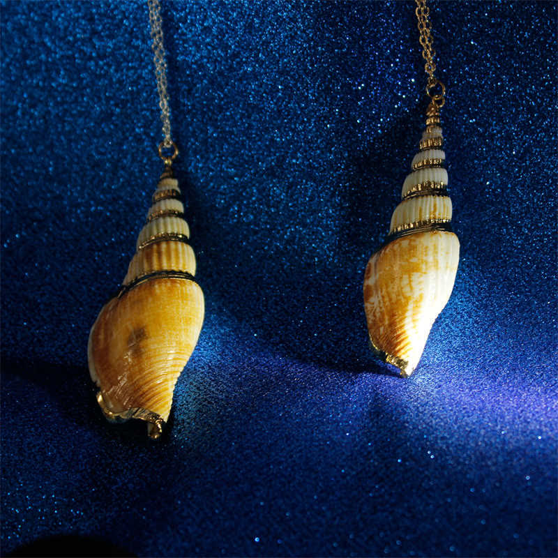 Natural Shankha Conch Shell Seashell Lucky Necklace Pendant - image 13