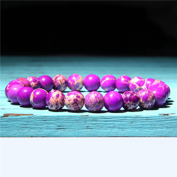 Natural Agate Stone Crystal Balance Beaded Bracelet - image 13