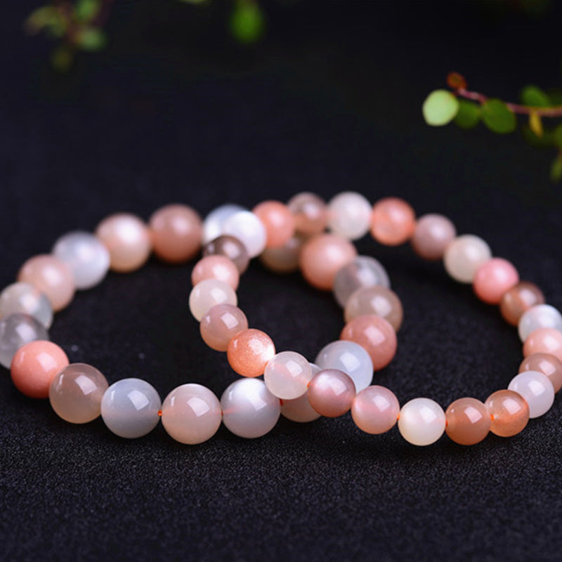 Buddha Stones Natural Moonstone Wealth Positive Bracelet - image 5