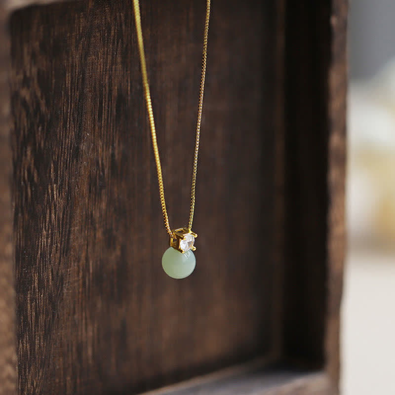 Buddha Stones Lucky Bead Jade Prosperity Chain Necklace Pendant - image 7