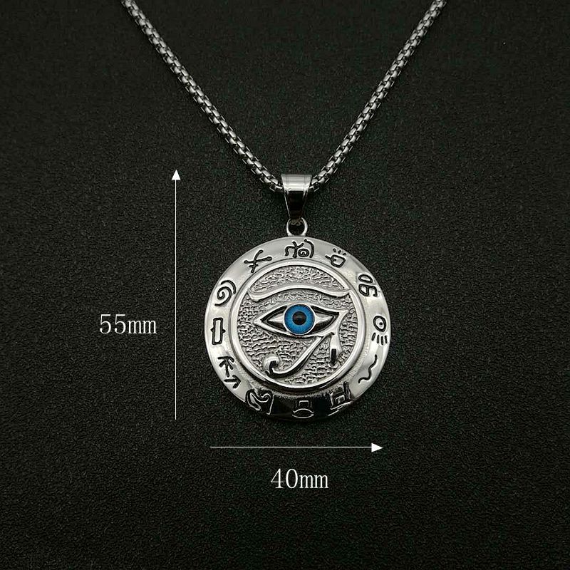 Buddha Stones Eye of Horus Protection Necklace Pendant - image 3