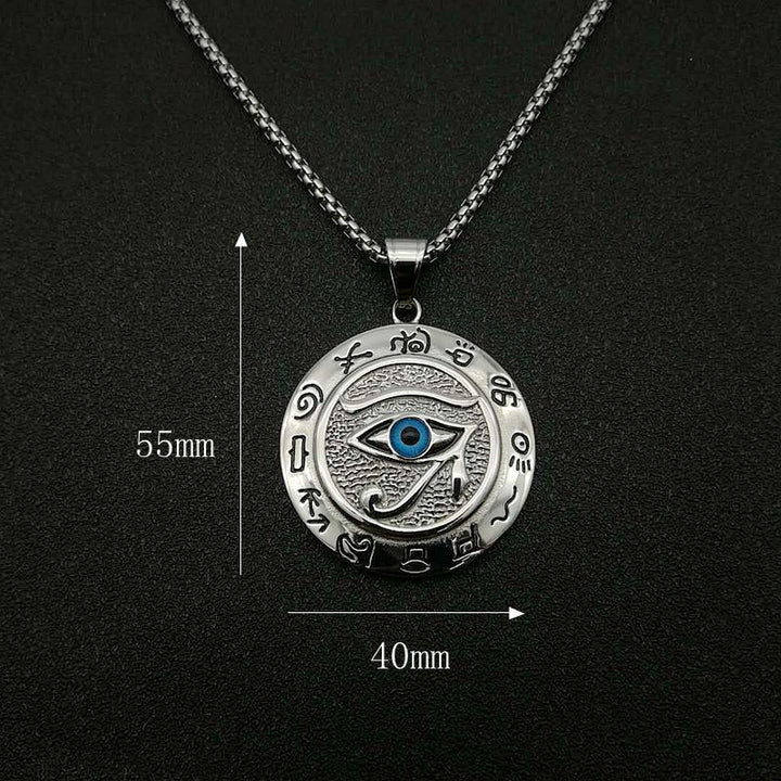 Buddha Stones Eye of Horus Protection Necklace Pendant - image 3