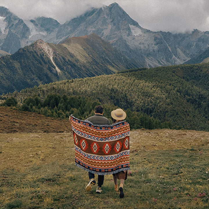 Geometric Warm Comfortable Camping Home Office Bed Blanket - image 14