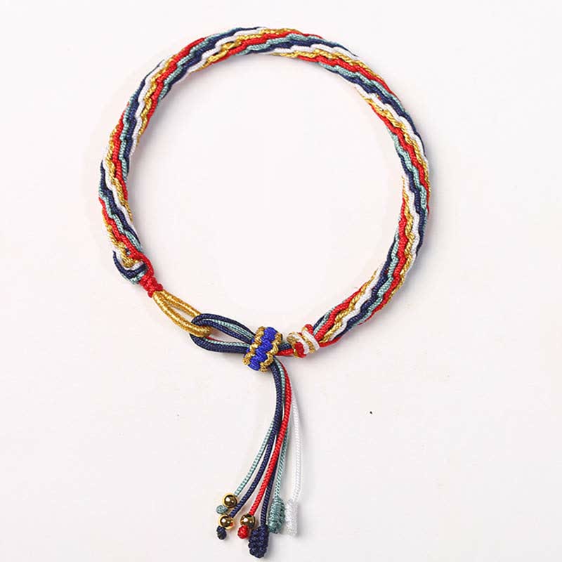 Reincarnation Knot Luck String Protection Braid Bracelet - image 7