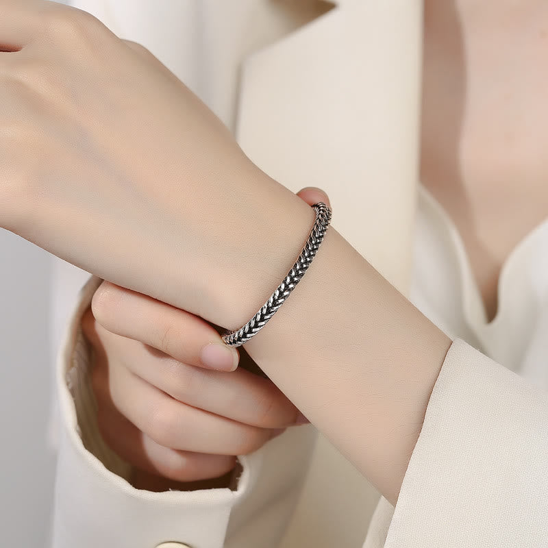 Buddha Stones Vintage Dragon Keel Braided Twisted Design Wealth Buckle Bracelet - image 4