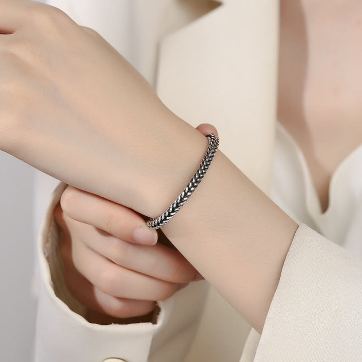 Buddha Stones Vintage Dragon Keel Braided Twisted Design Wealth Buckle Bracelet - image 4