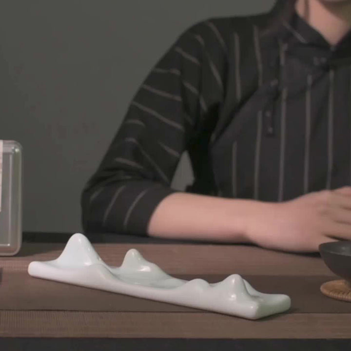 Buddha Stones Mountain Cloud Meditation Balance Incense Holder - image 1