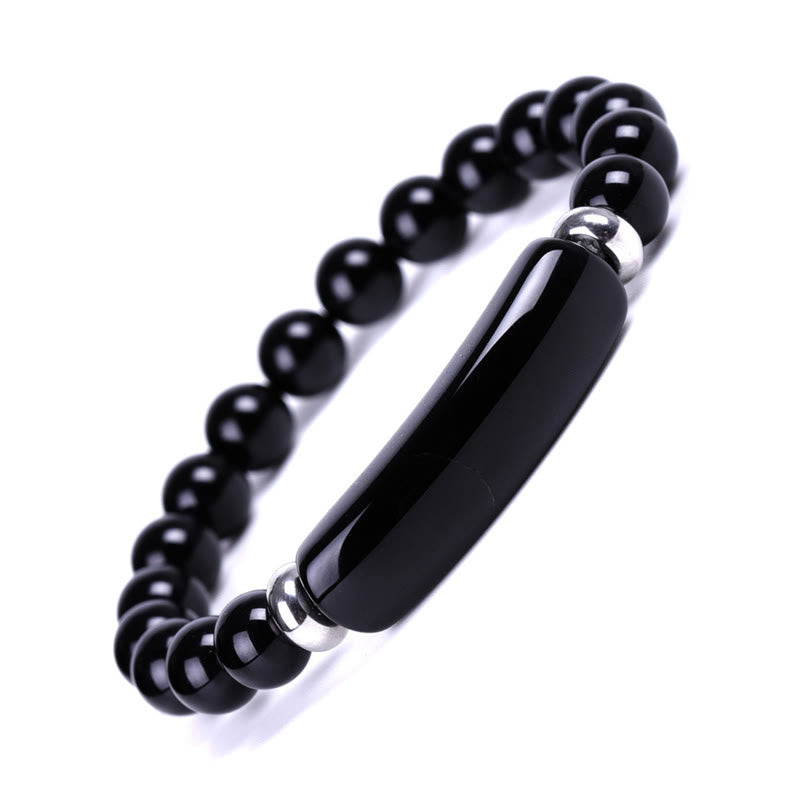 Buddha Stones Handmade Natural Gemstone Healing Bracelet - Black Onyx - image 7