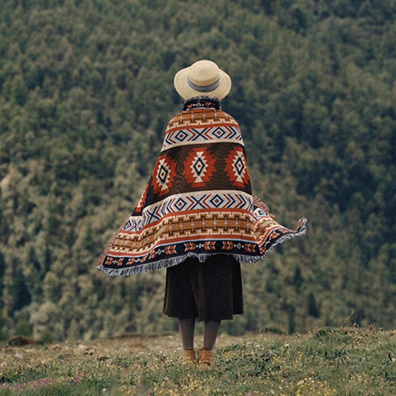 Geometric Warm Comfortable Camping Home Office Bed Blanket - image 13