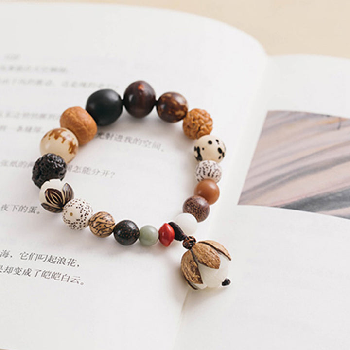 Buddha Stones Bodhi Seed Lotus Wisdom Peace Wrist Mala Bracelet - image 15